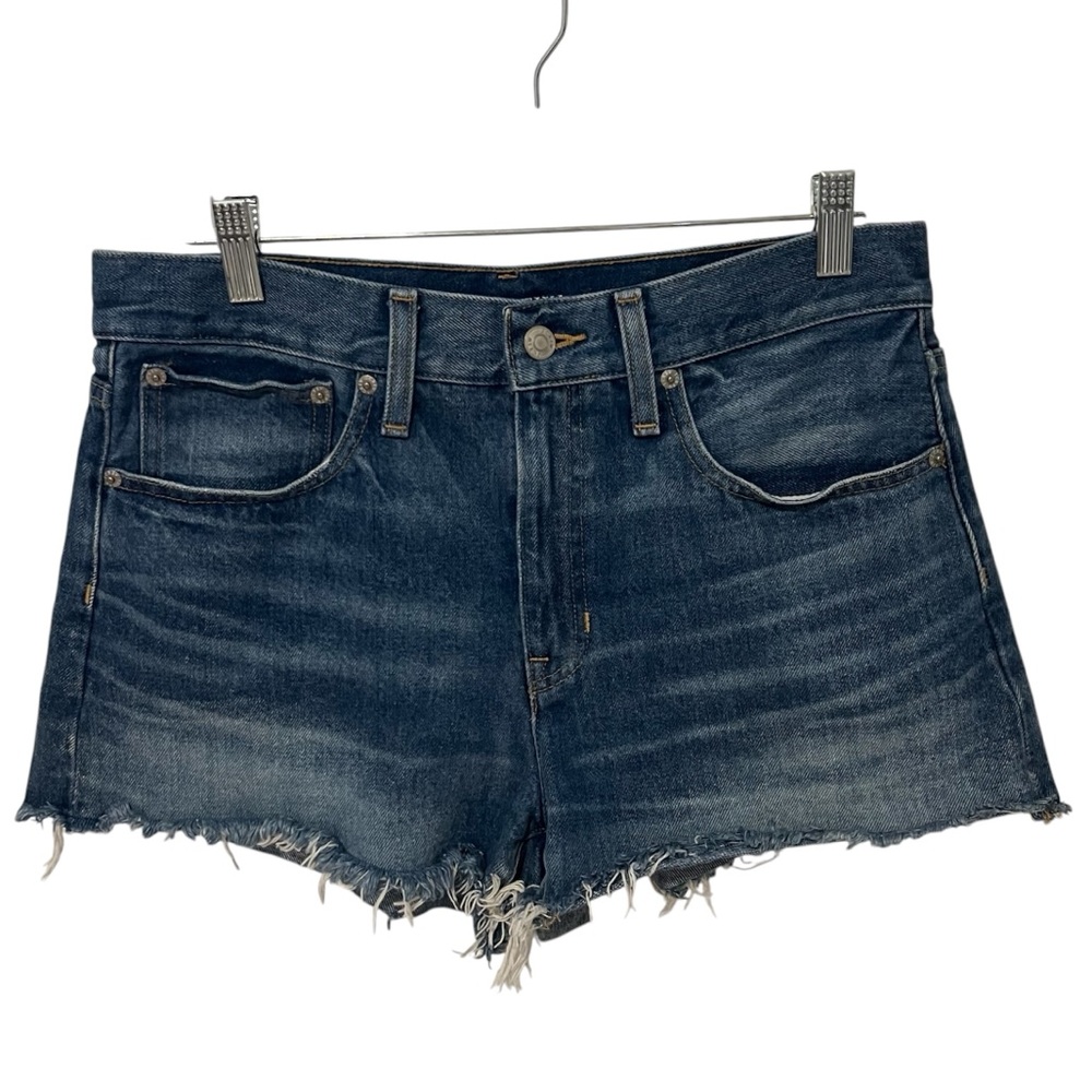 J. Crew Relaxed Short Raw Hem Denim Shorts Women's Size 27 Preowned